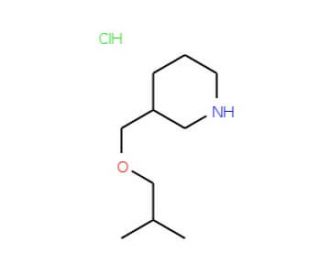 (Isobutoxymethyl)piperidine hydrochloride - chemical structure image