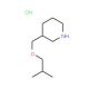 (Isobutoxymethyl)piperidine hydrochloride - chemical structure image