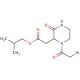 Isobutyl 2-[1-(2-bromoacetyl)-3-oxo-2-piperazinyl]acetate - chemical structure image