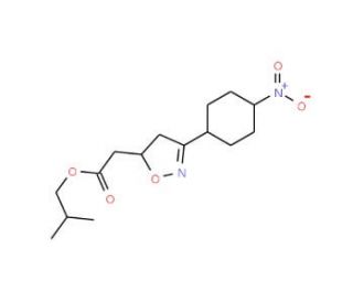 Isobutyl-3-(4-cyanophenyl)-4,5-dihydro-5-isoxazole acetate - chemical structure image