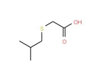 (isobutylthio)acetic acid - chemical structure image