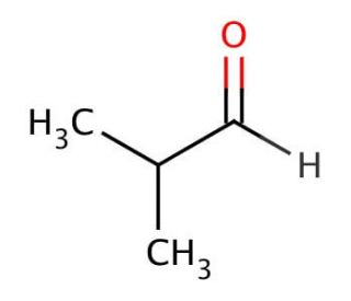 Isobutyraldehyde (CAS 78-84-2) - chemical structure image