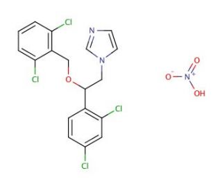 Isoconazole Nitrate (CAS 24168-96-5) - chemical structure image