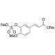 Isoferulic Acid 3-O-Sulfate Disodium Salt (CAS 1258842-19-1 (free acid)) - chemical structure image
