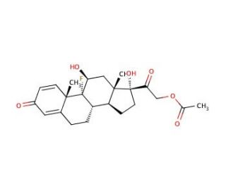 Isoflupredone Acetate (CAS 338-98-7) - chemical structure image