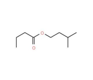 Isopentyl butyrate (CAS 106-27-4) - chemical structure image