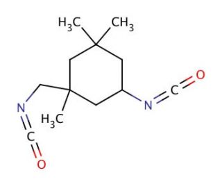 Isophorone diisocyanate (CAS 4098-71-9) - chemical structure image
