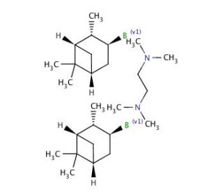(&minus;)-Isopinocampheylborane TMEDA complex (CAS 67826-92-0) - chemical structure image