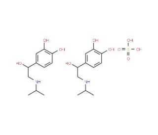 Isoprenaline Sulfate (CAS 299-95-6) - chemical structure image