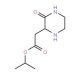 Isopropyl 2-(3-oxo-2-piperazinyl)acetate - chemical structure image
