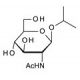 Isopropyl 2-acetamido-2-deoxy-b-D-glucopyranoside (CAS 78341-33-0) - chemical structure image