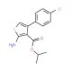 Isopropyl 2-amino-4-(4-chlorophenyl)thiophene-3-carboxylate - chemical structure image