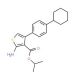 Isopropyl 2-amino-4-(4-cyclohexylphenyl)thiophene-3-carboxylate - chemical structure image