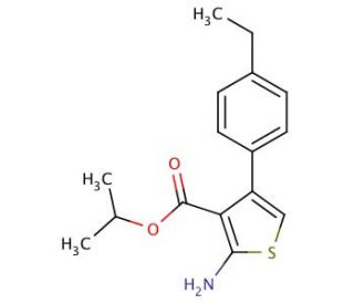 Isopropyl 2-amino-4-(4-ethylphenyl)thiophene-3-carboxylate - chemical structure image