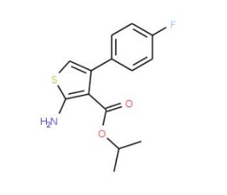 Isopropyl 2-amino-4-(4-fluorophenyl)thiophene-3-carboxylate - chemical structure image