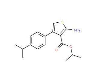 Isopropyl 2-amino-4-(4-isopropylphenyl)thiophene-3-carboxylate - chemical structure image