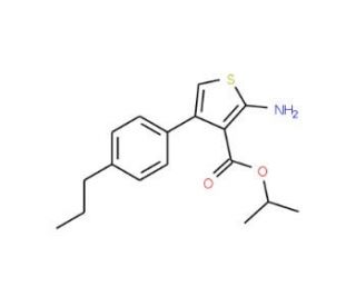 Isopropyl 2-amino-4-(4-propylphenyl)thiophene-3-carboxylate - chemical structure image