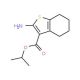 Isopropyl 2-amino-4,5,6,7-tetrahydro-1-benzothiophene-3-carboxylate - chemical structure image