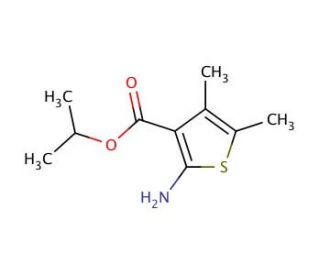 Isopropyl 2-amino-4,5-dimethylthiophene-3-carboxylate - chemical structure image