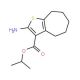 Isopropyl 2-amino-5,6,7,8-tetrahydro-4H-cyclohepta[b]thiophene-3-carboxylate - chemical structure image
