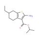 Isopropyl 2-amino-6-ethyl-4,5,6,7-tetrahydro-1-benzothiophene-3-carboxylate - chemical structure image