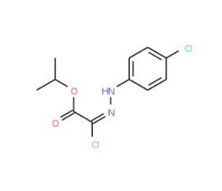 Isopropyl 2-chloro-2-[2-(4-chlorophenyl)hydrazono]acetate - chemical structure image