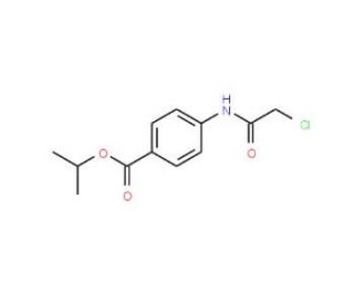 isopropyl 4-[(chloroacetyl)amino]benzoate (CAS 38064-88-9) - chemical structure image