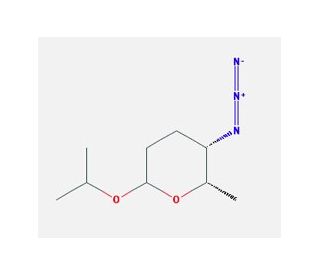 Isopropyl 4-azido-2,3,4-trideoxy-L-fucopyranoside - chemical structure image