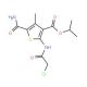 Isopropyl 5-(aminocarbonyl)-2-[(chloroacetyl)-amino]-4-methylthiophene-3-carboxylate - chemical structure image
