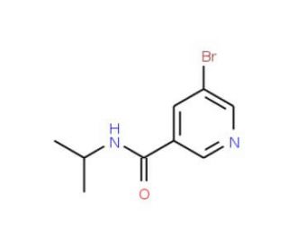 Isopropyl 5-bromonicotinamide (CAS 104290-45-1) - chemical structure image