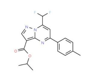 Isopropyl 7-(difluoromethyl)-5-(4-methylphenyl)-pyrazolo[1,5-a]pyrimidine-3-carboxylate - chemical structure image