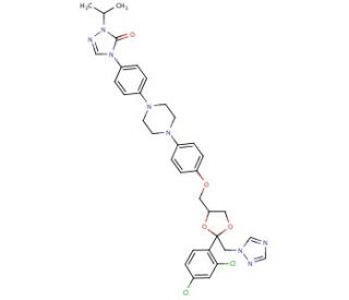 Isopropyl Itraconazole (CAS 89848-49-7) - chemical structure image