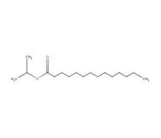 Isopropyl myristate (CAS 110-27-0) - chemical structure image