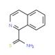 Isoquinoline-1-carbothioic acid amide (CAS 435273-39-5) - chemical structure image