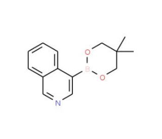 Isoquinoline-4-boronic acid, 2,2-dimethylpropane-1,3-diol cyclic ester (CAS 844891-01-6) - chemical structure image