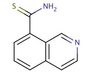 Isoquinoline-8-carbothioic acid amide (CAS 885272-58-2) - chemical structure image