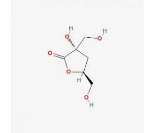 Isosaccharinic acid-1,4-lactone (CAS 7397-89-9) - chemical structure image