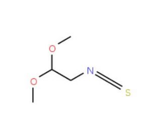 Isothiocyanatoacetaldehyde dimethyl acetal (CAS 75052-04-9) - chemical structure image