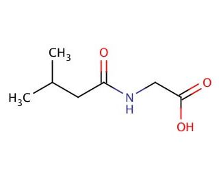 Isovaleroylglycine (CAS 16284-60-9) - chemical structure image