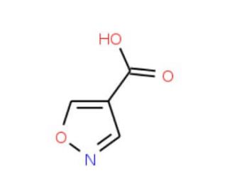 Isoxazole-4-carboxylic acid (CAS 6436-62-0) - chemical structure image