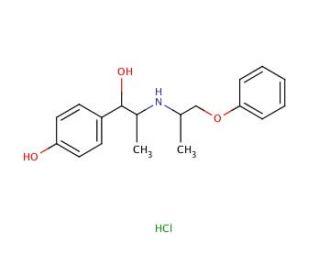 Isoxsuprine hydrochloride (CAS 579-56-6) - chemical structure image