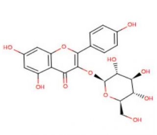 Kaempferol-3-glucoside (CAS 480-10-4) - chemical structure image