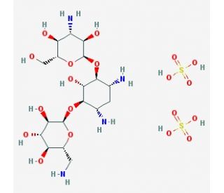 Kanamycin acid sulfate (CAS 64013-70-3) - chemical structure image