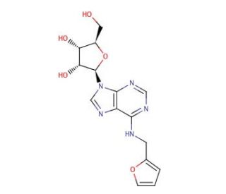 Kinetin riboside (CAS 4338-47-0) - chemical structure image