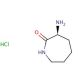 L-(−)-α-Amino-ε-caprolactam hydrochloride (CAS 26081-07-2) - chemical structure image