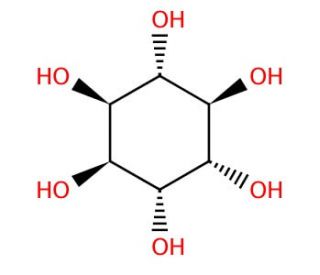 L-(&minus;)-chiro-Inositol (CAS 551-72-4) - chemical structure image