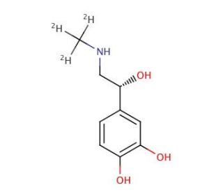 L-(&minus;)-Epinephrine-d3 (CAS 1217733-17-9) - chemical structure image