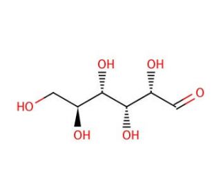 L-(&minus;)-Glucose (CAS 921-60-8) - chemical structure image