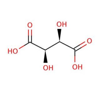 L-(&plus;)-Tartaric acid (CAS 87-69-4) - chemical structure image