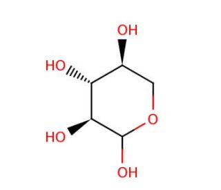 L-(&minus;)-Xylose (CAS 609-06-3) - chemical structure image